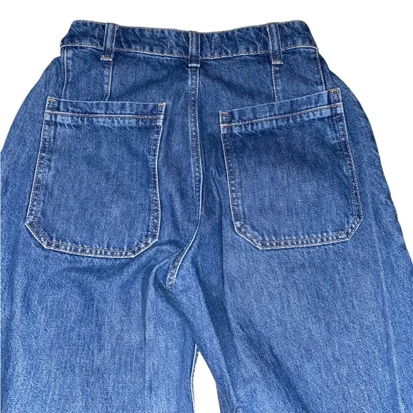 We The Free relaxed wide-leg denim jeans in blue - Picture 2 of 3